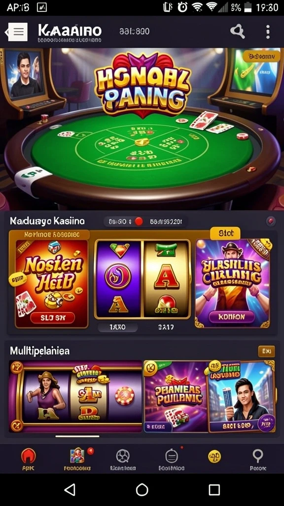 Tampilan awal yang menarik dengan karakter yang beragam.