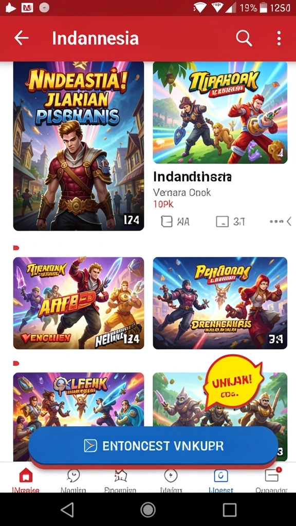 Visualisasi permainan yang seru dan mendebarkan.