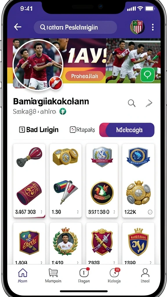 Tampilan level yang penuh warna dan menarik.