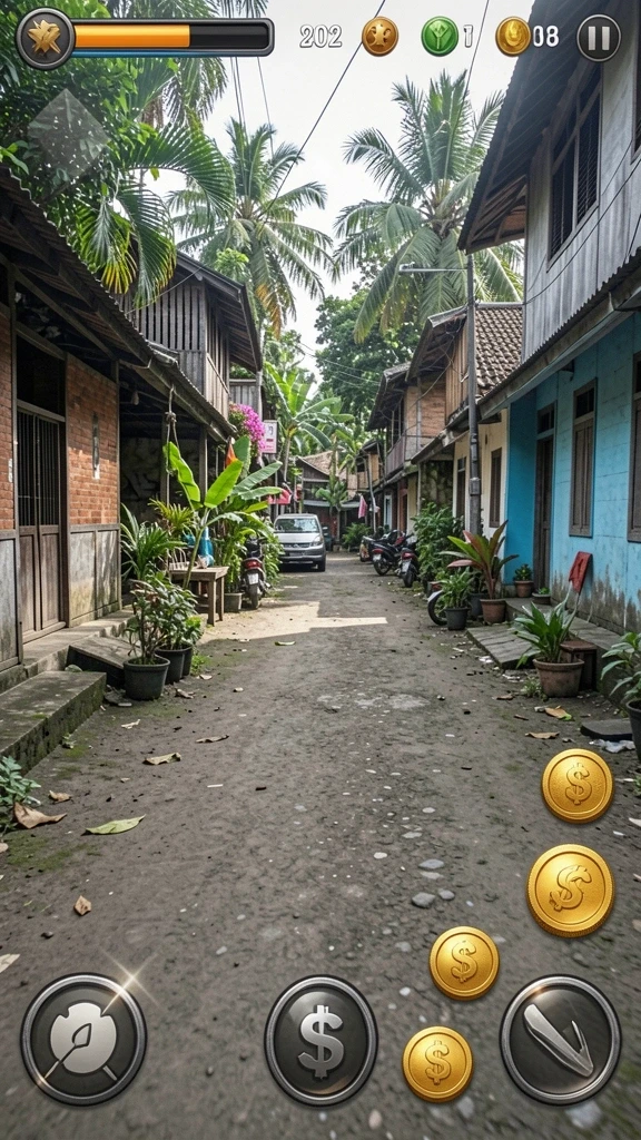 Tangkapan layar pertama: Menampilkan karakter utama dalam aksi.
