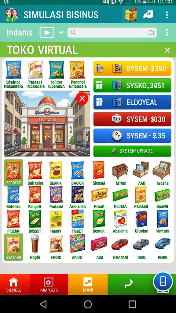 Tangkapan layar fitur bonus yang seru.