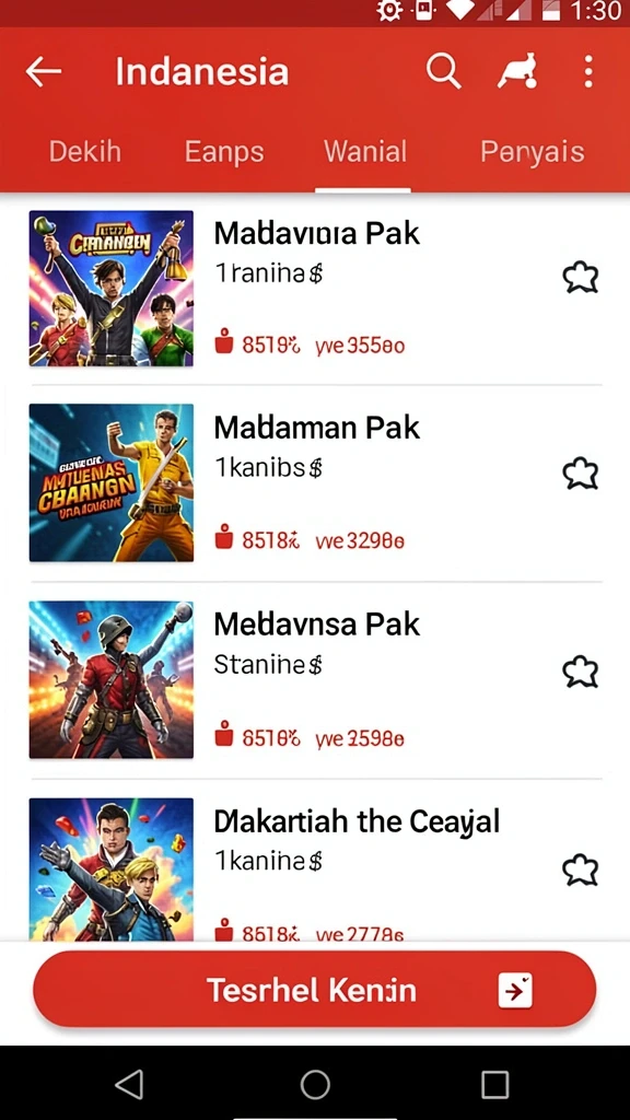 Karakter-k karakter yang bisa disesuaikan dengan gaya bermain.