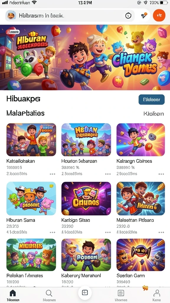 Visual grafis yang memikat dan modern.