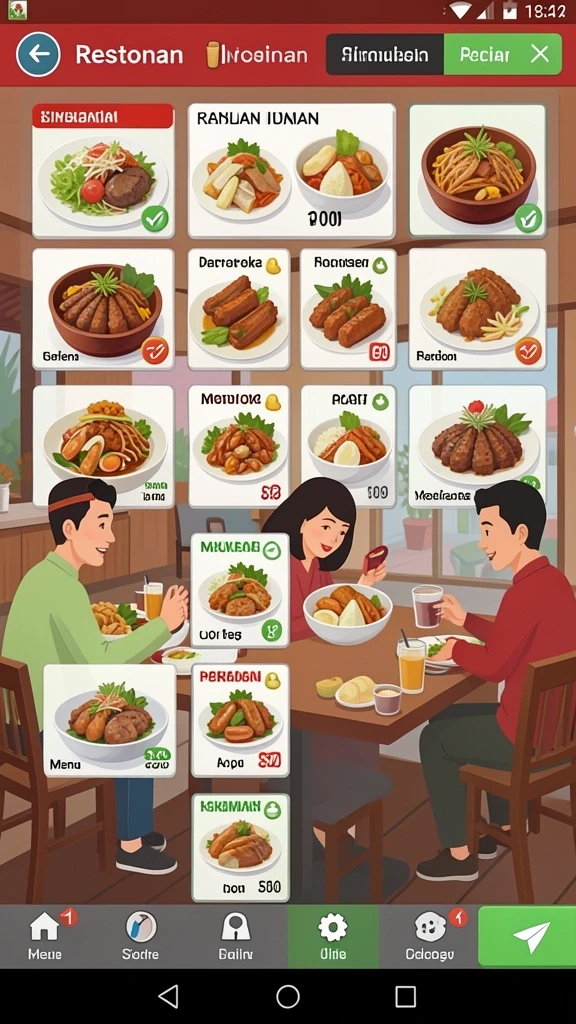 Tampilan antarmuka yang user-friendly.