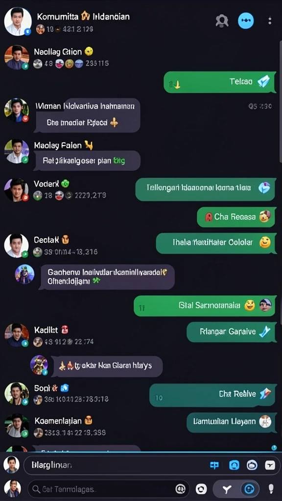 Screenshot menunjukkan tampilan antarmuka yang menarik.