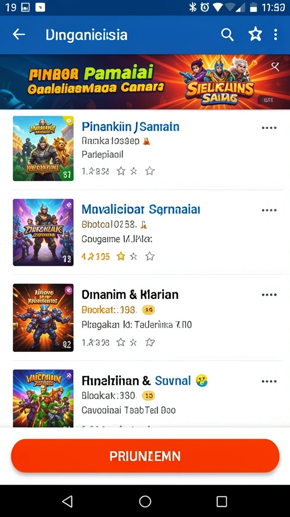 Mode kompetitif yang seru dan menantang.