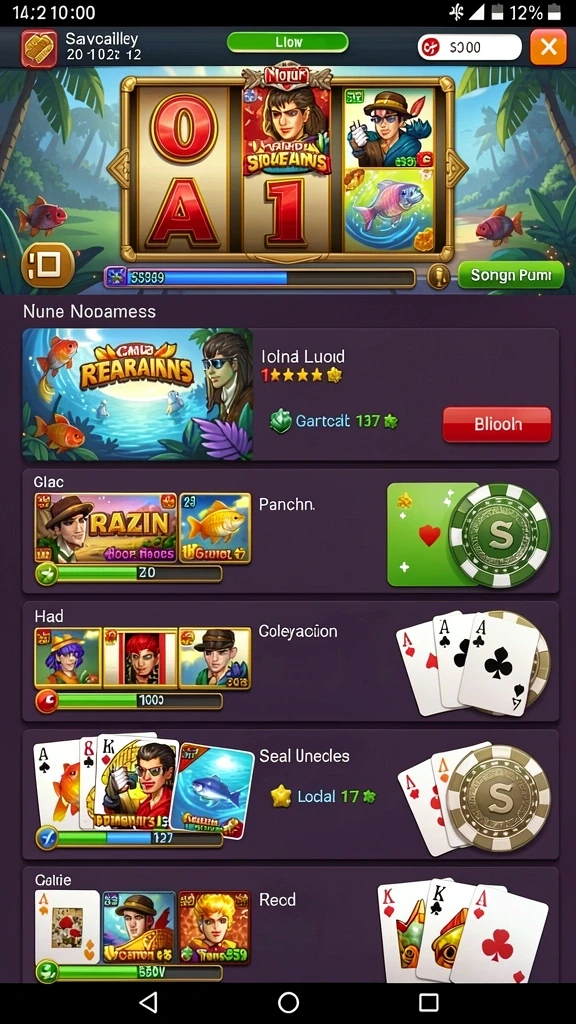 Screenshot menampilkan variasi permainan yang beragam.