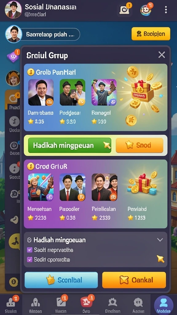Beragam permainan menarik dan mengasyikkan.