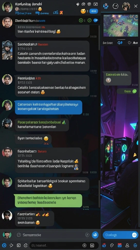 Tampilan grafis yang menawan dan berwarna.