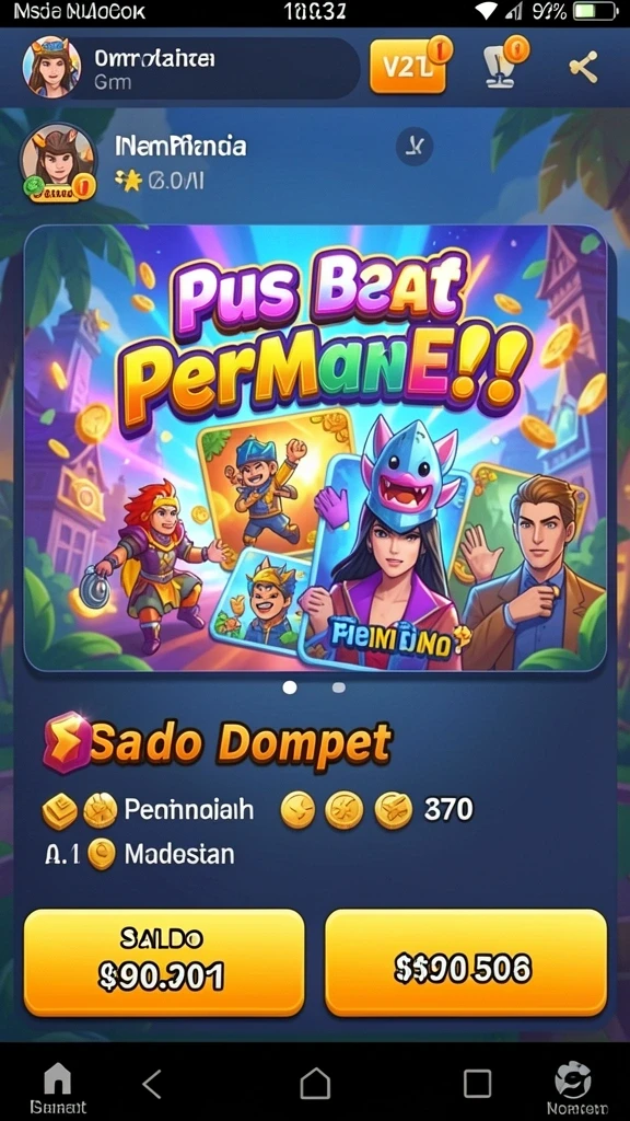 Sistem reward yang memotivasi pemain.
