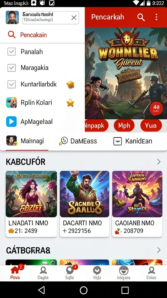 Tampilan antarmuka yang user-friendly.