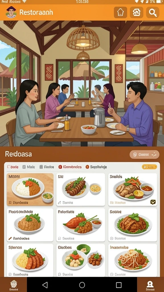 Karakter-karakter unik yang dapat Anda pilih.