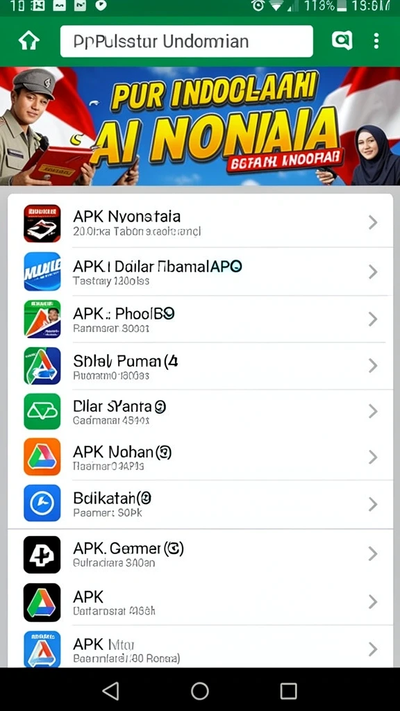Screenshot menunjukkan tampilan grafis yang menawan.